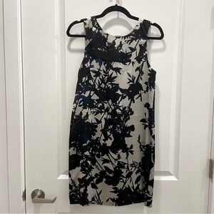 Theory 100% Silk Floral Sleeveless Dress